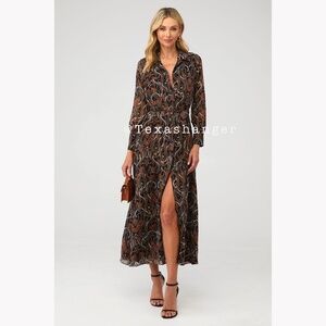 NWT MISA LA Ines Dress S Small Spartina Paisley